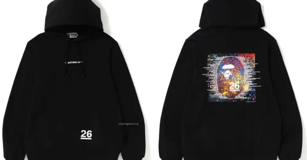 Present the hoodie and portray its features